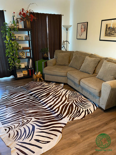 Zebra 100 Brown & White